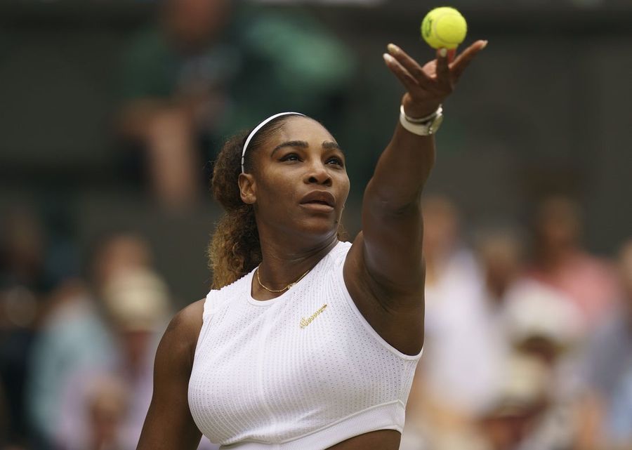 Comeback time: Serena Williams playing doubles in London