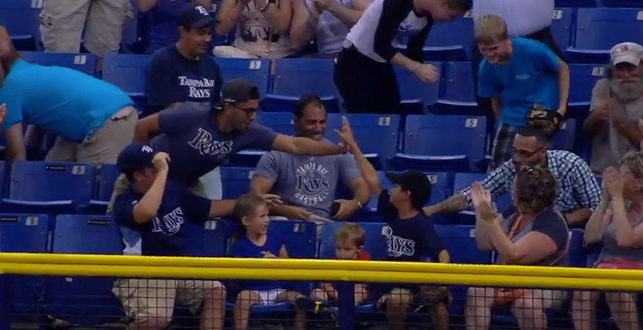 Young Rays Fan Grabs HR, Saves Siblings