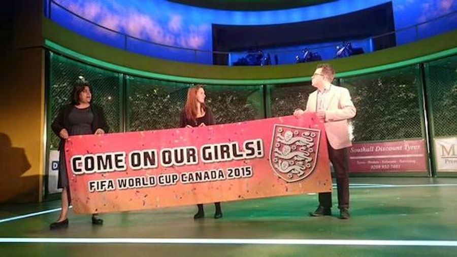 Banner Urges England&#39;s World Cup Fans To Come On Their Girls