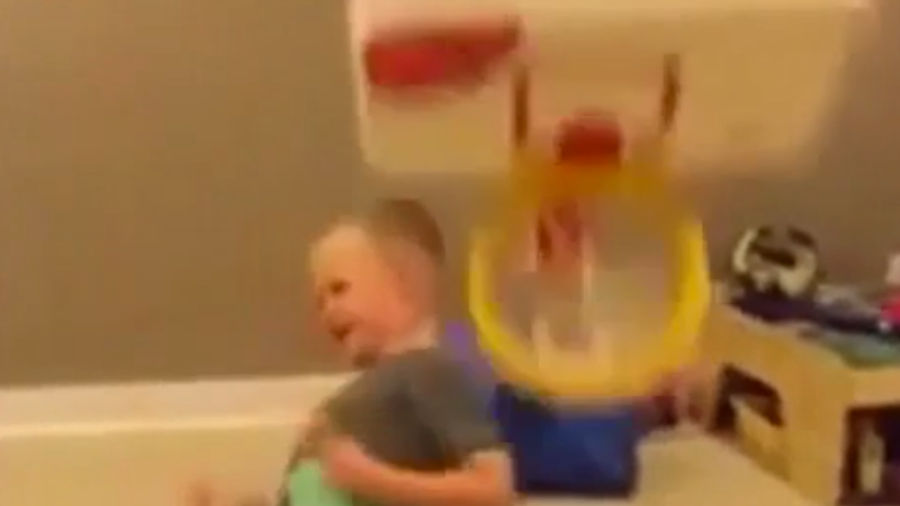 Small Child Dunks, Gloats, Gets Owned So Hard