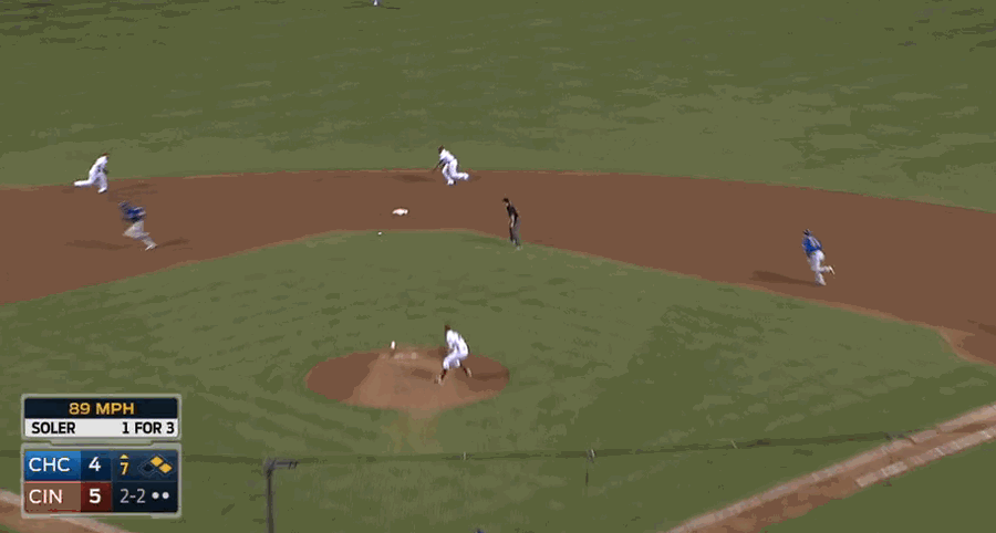 Brandon Phillips's Absurd Sliding Stop, Behind-The-Back Flip Ends Inning