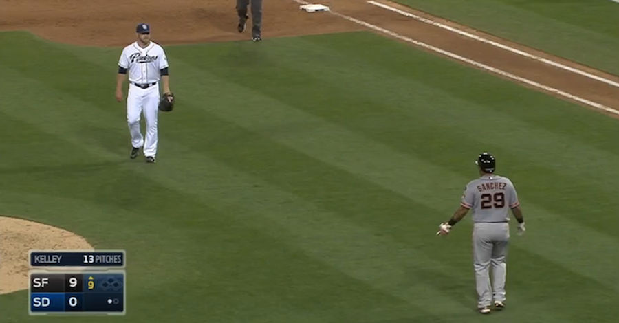 Dale Thayer Throws Gum After Giving Up Grand Slam; Benches Later Clear