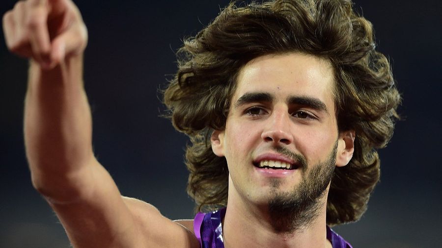 High Jumper Sports Weird Beard