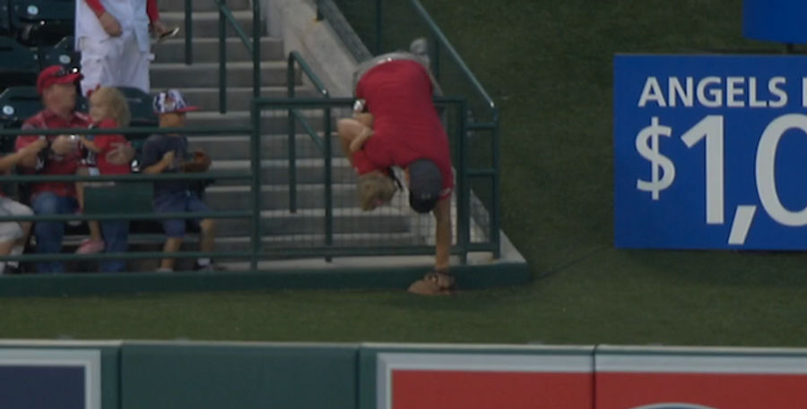 Dad Attempts To Retrieve Home Run Ball While Holding Child, Fails Miserably
