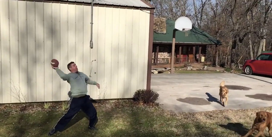 Check Out This Dad Playing Sports