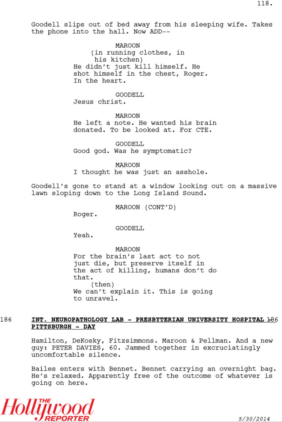 Here&#39;s An Impossibly Stupid Scene That Was Cut From The Concussion Movie