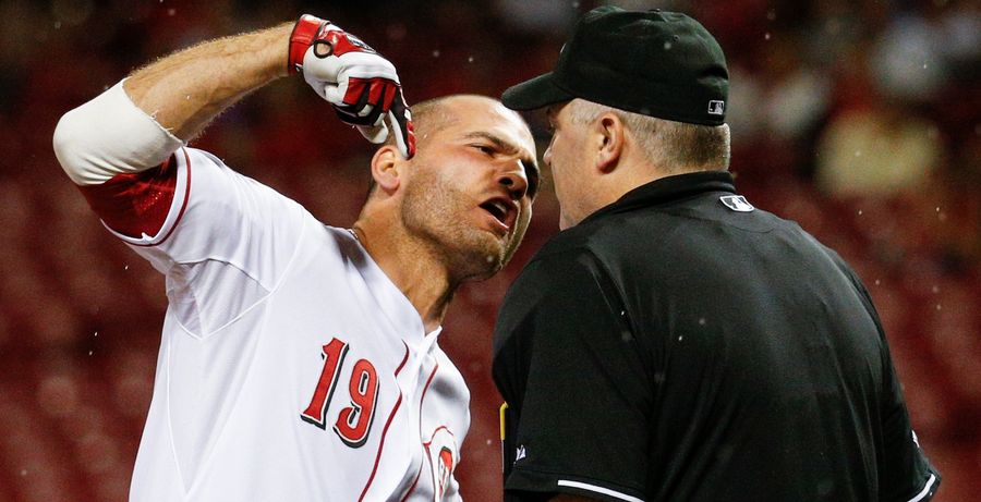 Joey Votto Gets Tossed, Goes Berserk, Has To Be Held Back By Ump