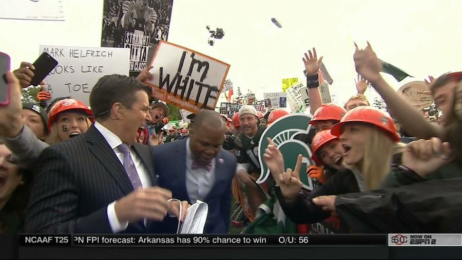 &quot;I&#39;m White&quot;: Your East Lansing <i>College GameDay</i> Sign Roundup
