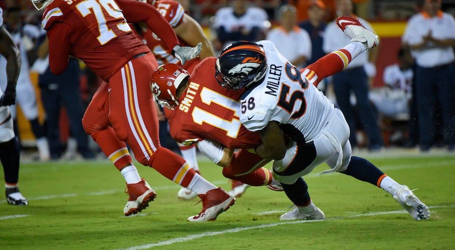 Von Miller Isn&#39;t Impressed By &quot;Fake Gronk&quot; Travis Kelce