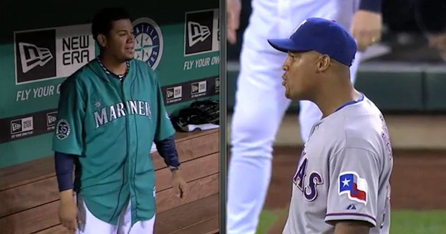 Felix Hernandez And Adrian Beltre Spent Last Night&#39;s Game Talking Trash