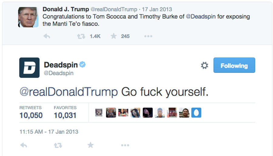 Donald Trump: Joe Flacco Is Elite