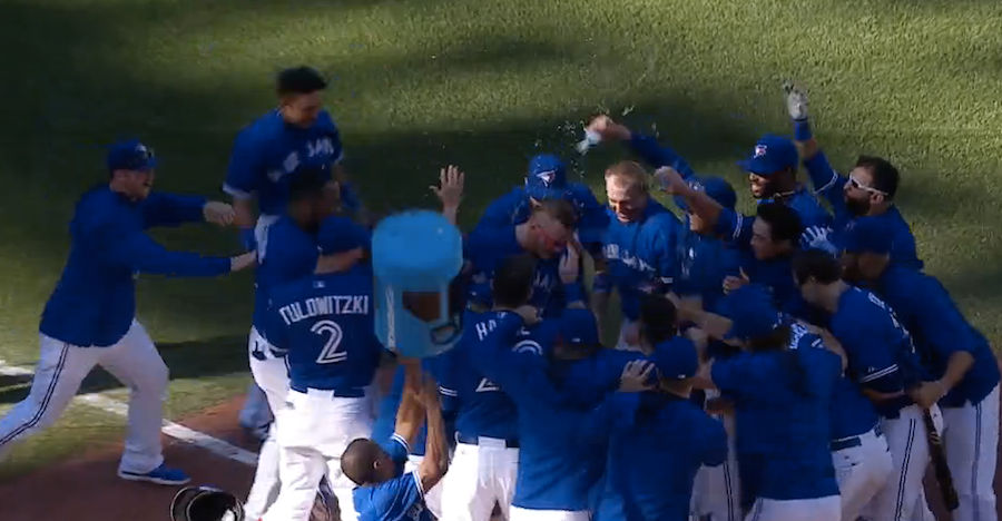Ben Revere Blows Water Jug Bath, Dumps It All Over Himself
