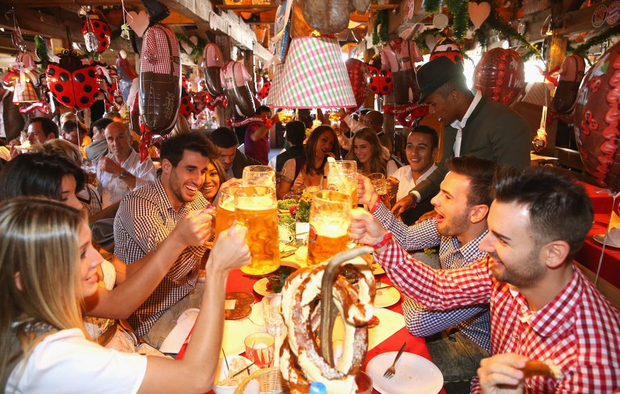 Please Enjoy Bayern Munich Dressed Up And Boozing For Oktoberfest