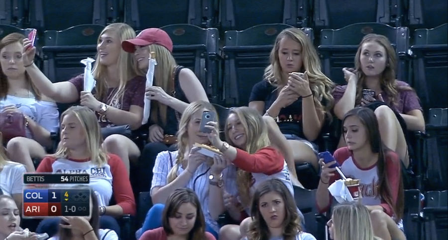 Arizona State Sorority Girls Show Off Elite Selfie Skills At D-Backs Game