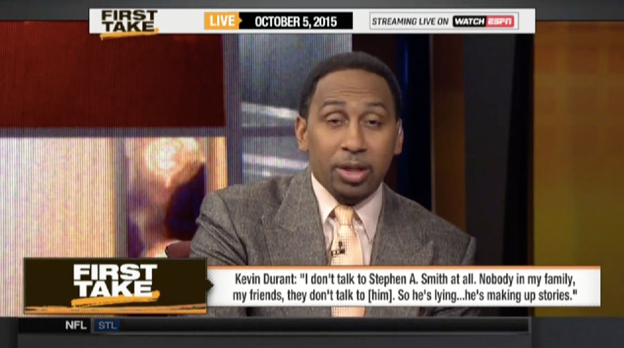 Stephen A. Smith Delivers Movie-Villain Monologue On <i>First Take</i>