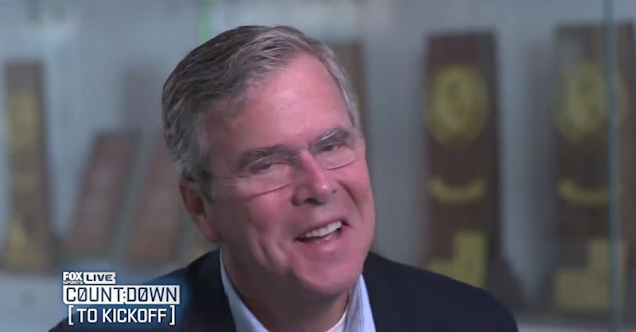 Jeb Bush Says He Didn't Smoke Weed With Bill Belichick