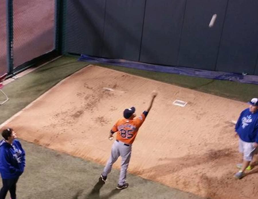 Astros Bullpen Catcher Gives Away Gear After Being Eliminated By Royals