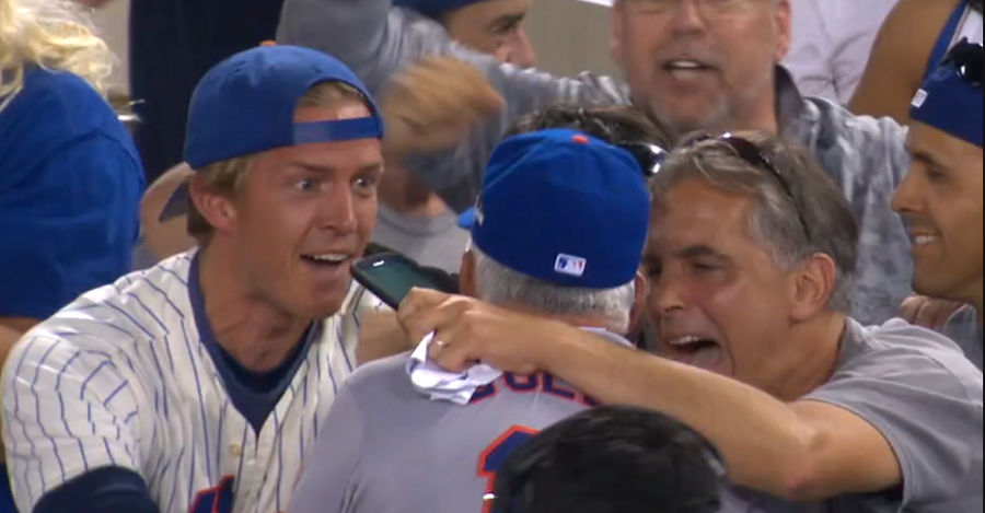 Ecstatic Mets Fan Gives Terry Collins A Big Ol' Smooch