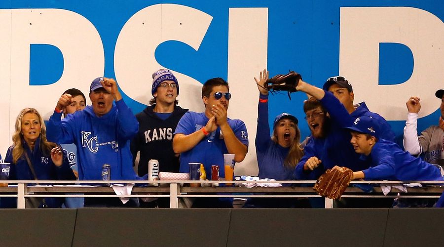 Bearded Royals Fan Robs Homer, Umpires Uphold It
