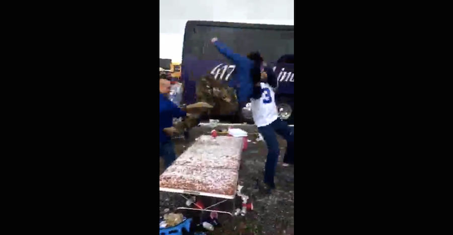 Bills Fans Continue War Against Furniture