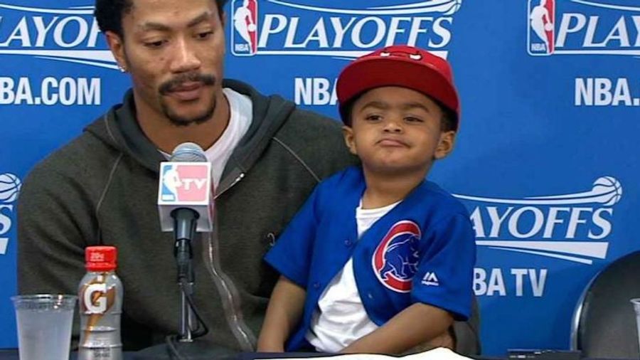 Derrick Rose Turned His Son's Meme Face Into A T-Shirt