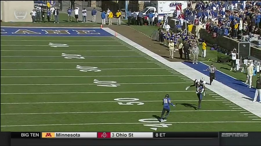 Tre&#39;Quan Smith Makes Circus Catch While His Defender Flips Him Over 