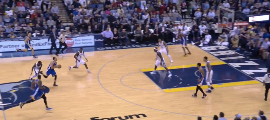 Steph Curry Hit Two Ridiculous Three-Pointers, Even For Him
