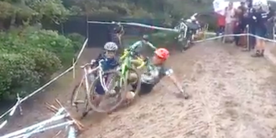 Cycling Man Falling Into Cycling Man Is The First Of Many Falling Cycling Men