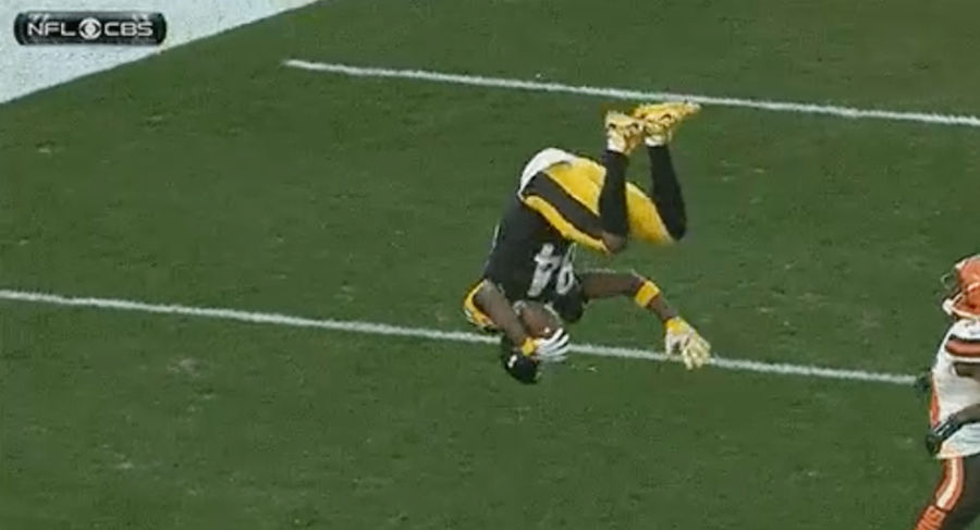 This Antonio Brown Flip Is The Best Touchdown Celebration