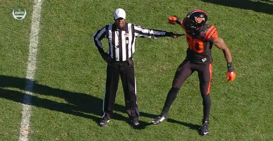 Virginia Tech Player Hits Ref In Frustration After Penalty Call