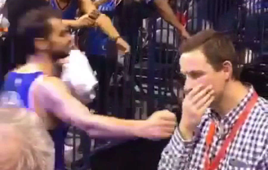 Jose Calderon Left Hanging By Ruthless Fan