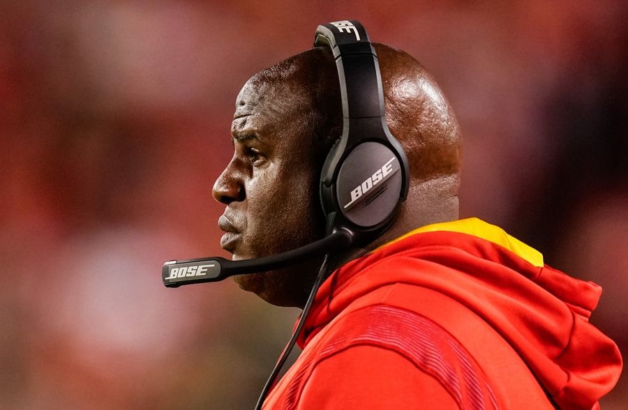 Report: Chiefs OC Eric Bieniemy's wife shot by son