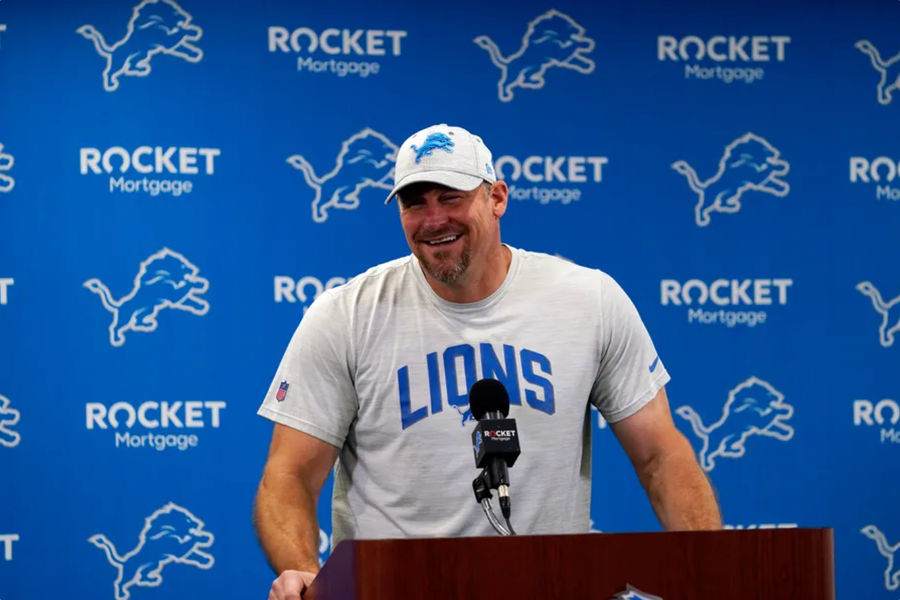 Detroit Lions head coach Dan Campbell. Dan Campbell source: AP