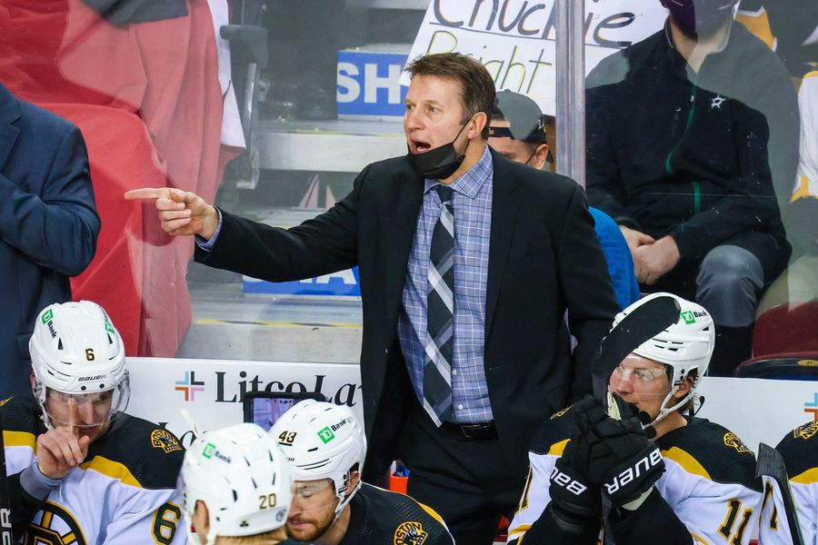 NHL: Boston Bruins at Calgary Flames