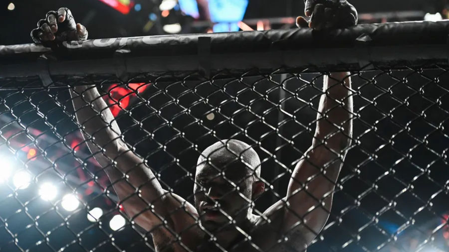 Kamaru Usman of Nigeria looks on in a welterweight title bout against Leon Edwards of Jamaica during UFC 278 at Vivint Arena on August 20, 2022 in Salt Lake City, Utah. source: Getty Images