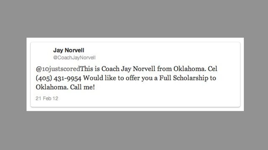 An Oklahoma Football Coach Is Offering Full-Ride Scholarships Via Twitter