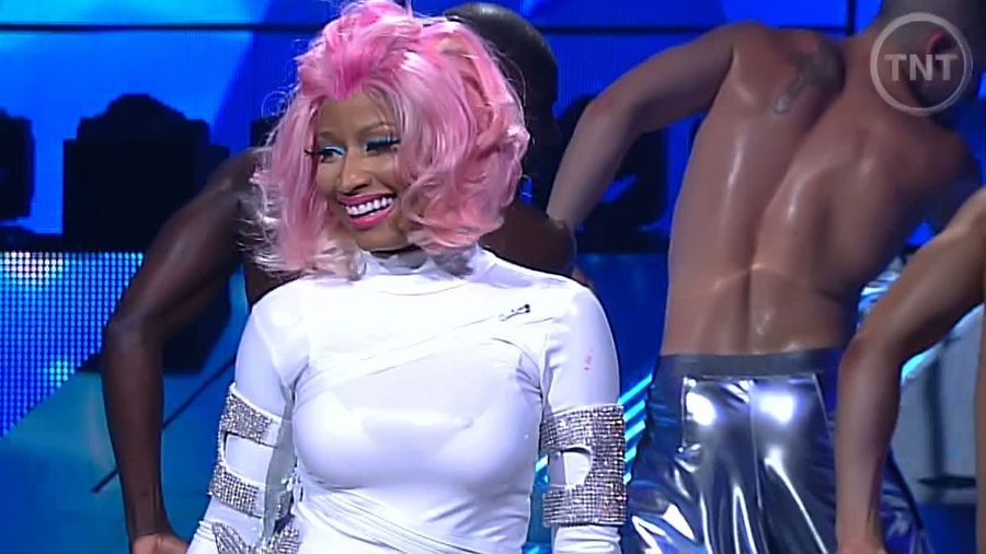 Nicki Minaj Had A Bit Of A Wardrobe Malfunction In The NBA All-Star Pregame