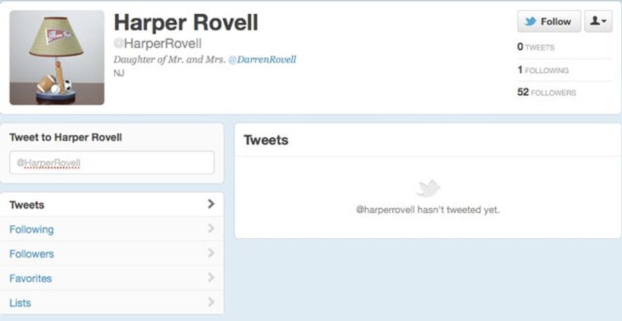 Darren Rovell Wasn&#39;t On Twitter Earlier Today Because His Wife Delivered A Baby Girl Who Already Has A Twitter Account