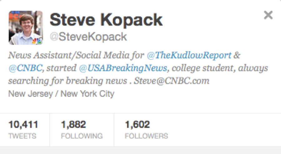 The Ten People Who Followed Darren Rovell&#39;s Daughter On Twitter Before Darren Rovell Did: A Slideshow
