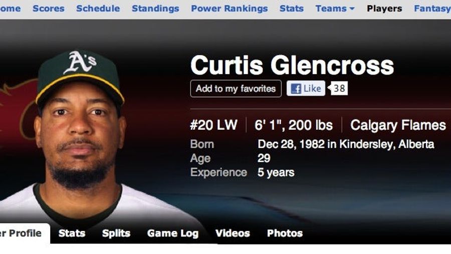 ESPN Reports Flames Wing Curtis Glencross Looks A Lot Like Manny Ramirez [UPDATE]