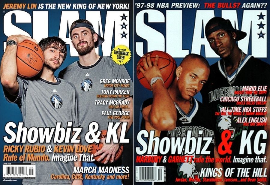 Slam Cover Goes Retro, With Rubio and Love As Marbury And Garnett