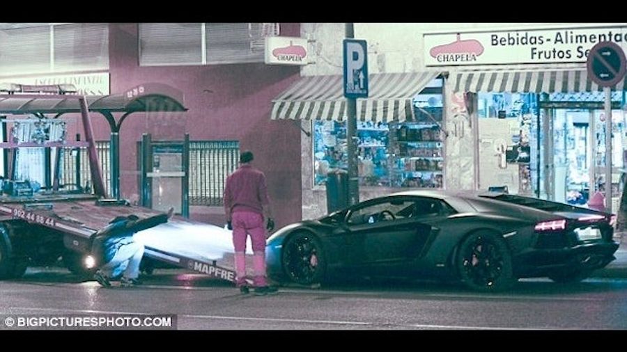 While Messi Was Scoring Five Goals, Cristiano Ronaldo&#39;s $300,000 Lamborghini Was Getting Towed
