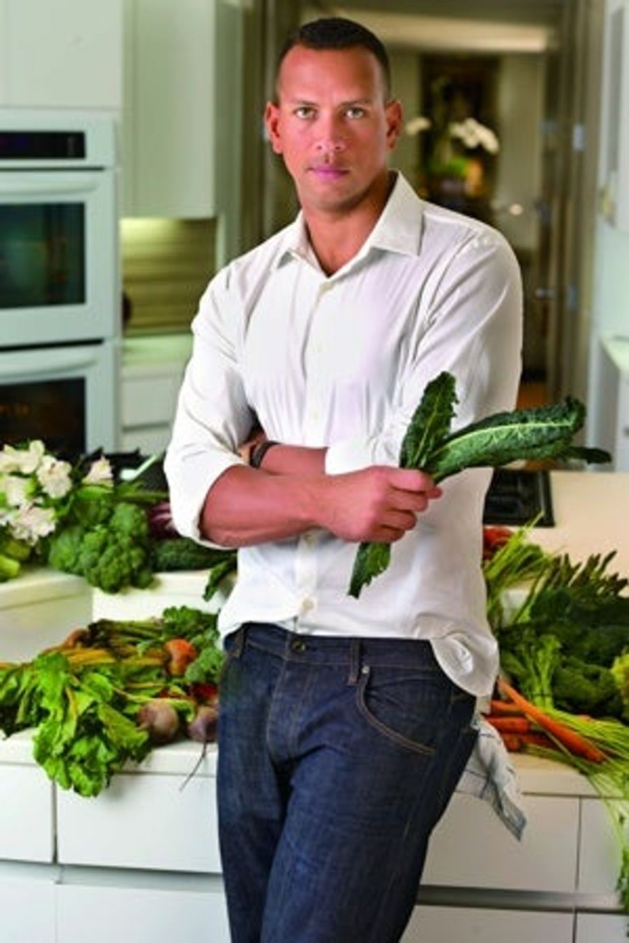 This Is A Photo Of A-Rod Holding Some Kale. You're Welcome.