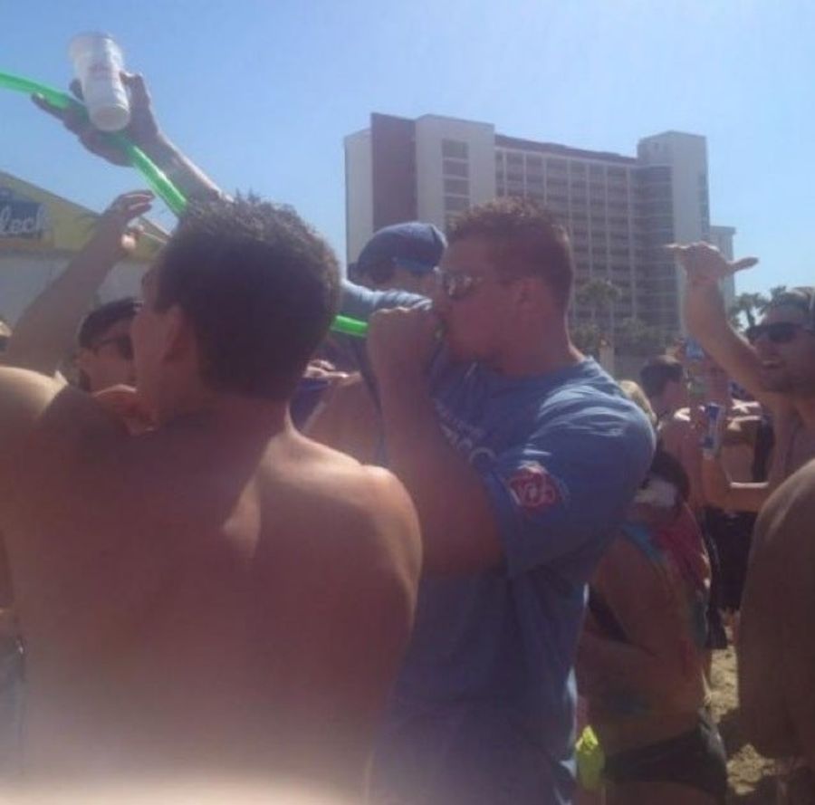 Rob Gronkowski's Offseason Is Becoming One Giant Swig From A Beer Bong