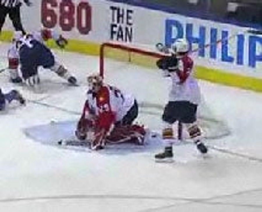 Panthers Goalie Thrashed By His Own Teammate