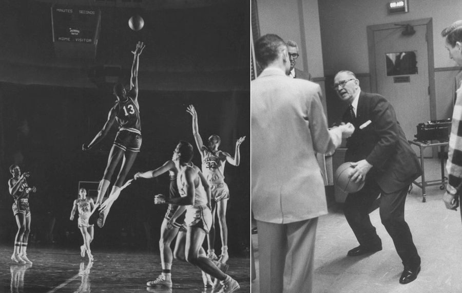 Wilt And Phog, Two Jayhawks Passing In The Night