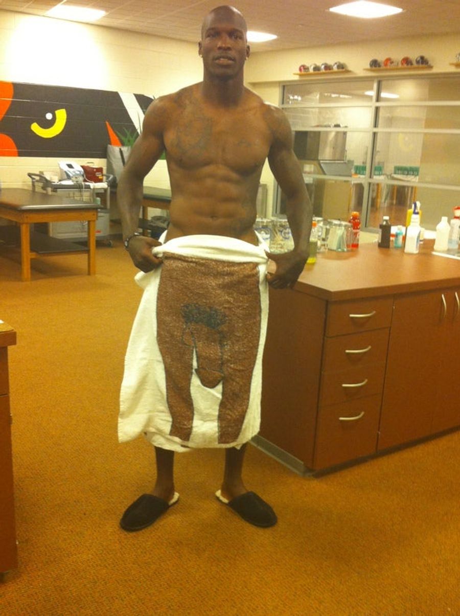 What Gets Wetter As It Dries, And Is Also A Giant Penis? Chad Ochocinco&#39;s Dick Towel