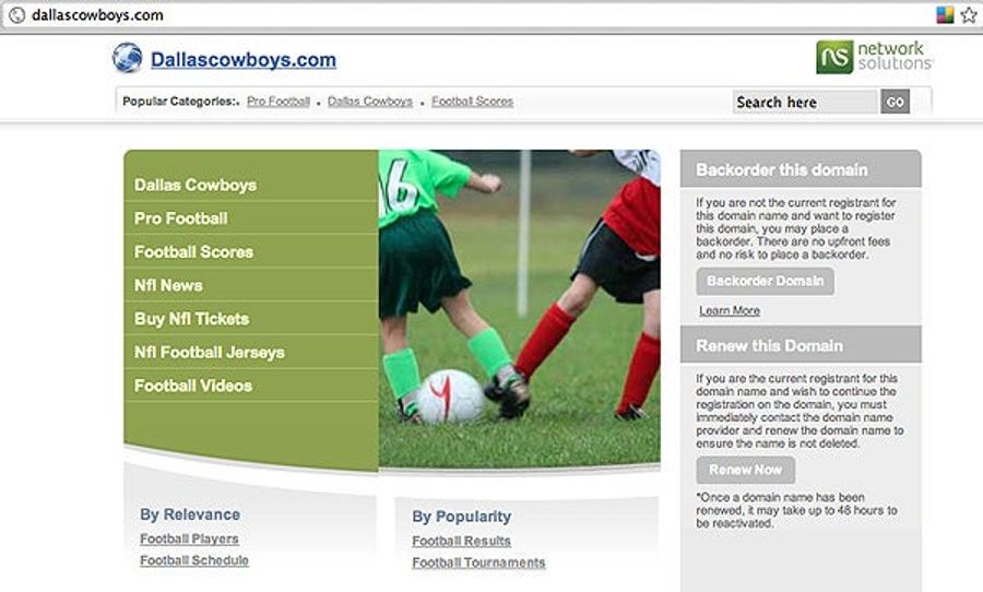 Next Time Cowboys Fire A Coach Mid-Season, They Will Likely Check Domain Name