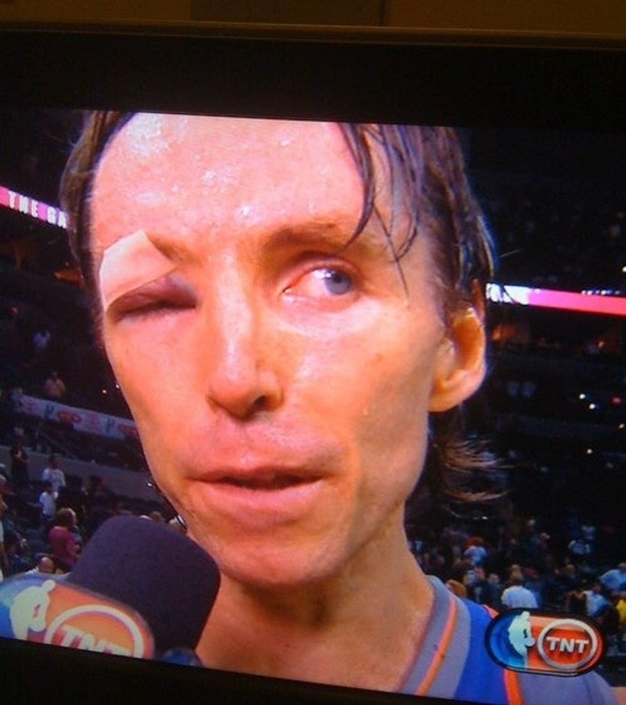 Steve Nash Beamed Into Conference Finals