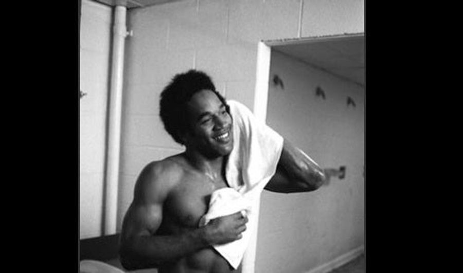 O.J. Simpson Photographed With His Nordberg Hanging Out